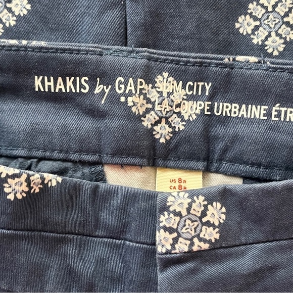 Gap Slim City Chinos Navy White - Picture 3 of 3